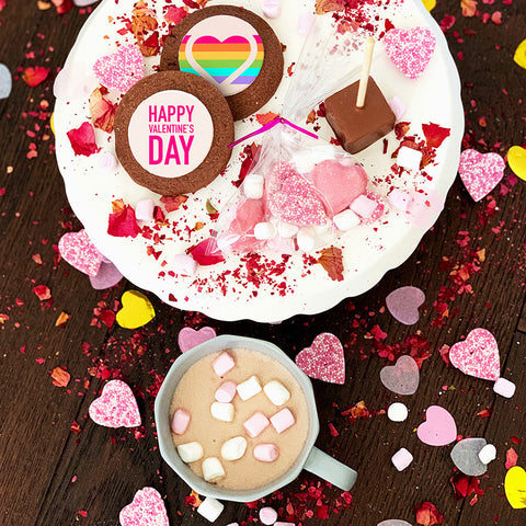 rainbow valentines day gift box uk delivery LGBT