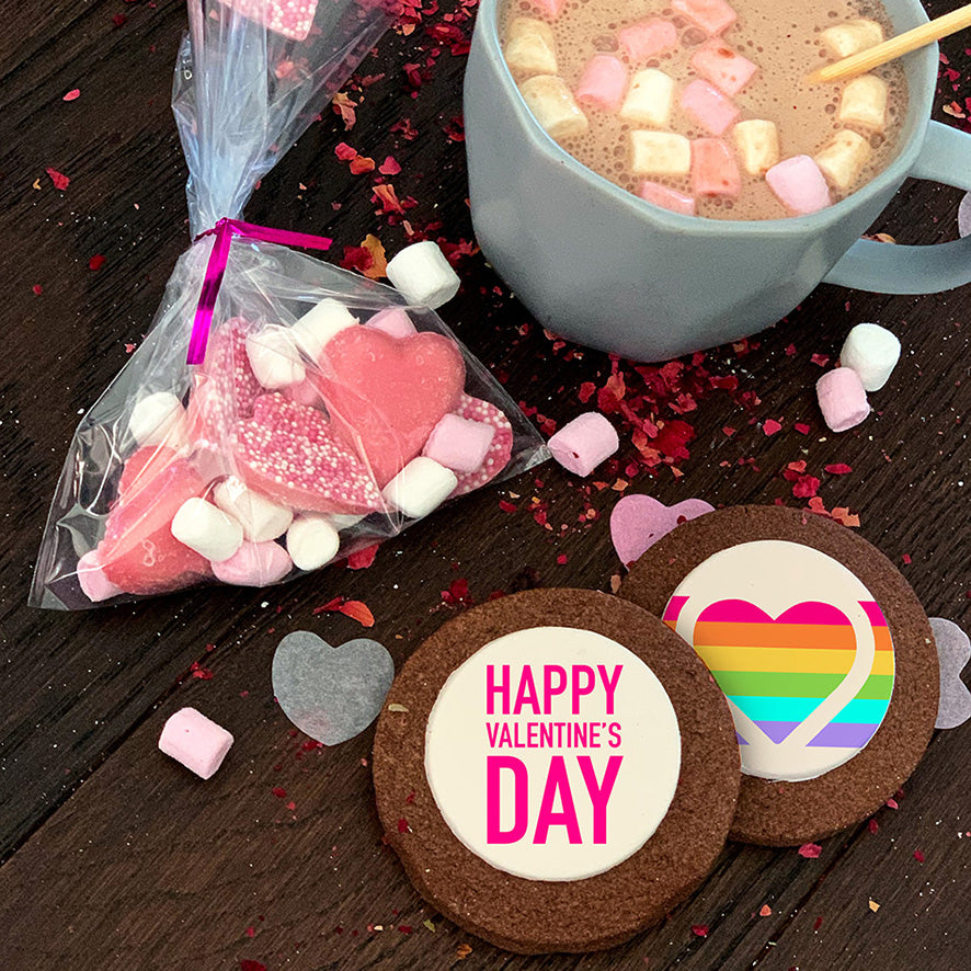 rainbow valentines day gift box uk delivery