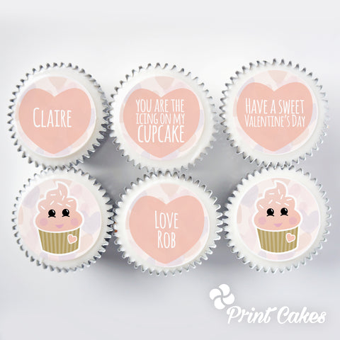 Personalised Valentine Cupcake Gift Box
