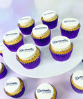 logo cupcakes to individual addresses