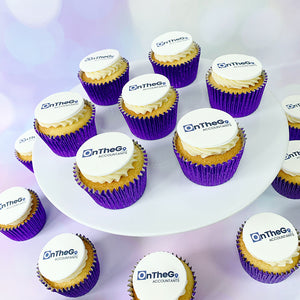 logo cupcakes to individual addresses