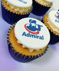 logo branded cupcakes delivered london