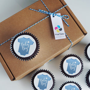 New Baby Boy Cupcake Gift Box