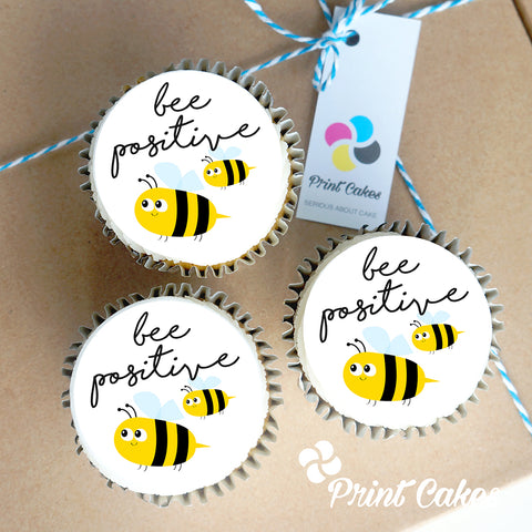 bee positive cupcake gift box - uk delivery