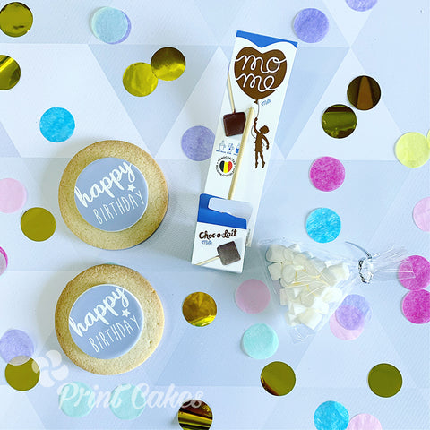 birthday hot chocolate biscuit gift box