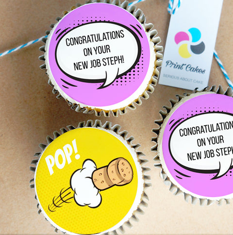 edible photo upload cupcake gift box