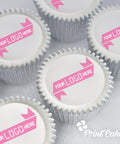Printed Logo cupcakes