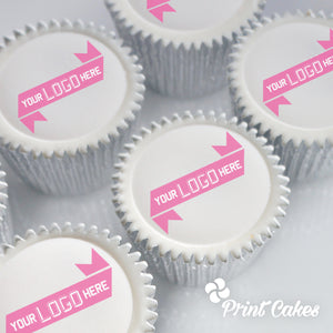 Printed Logo cupcakes