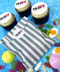 logo cupcakes and branded pick and mix bag