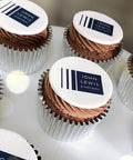 chocolate logo cupcakes - shop printcakes.co.uk