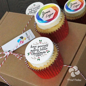 corporate christmas cupcake gift box