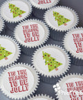Jolly christmas cupcake gift delivered in the UK