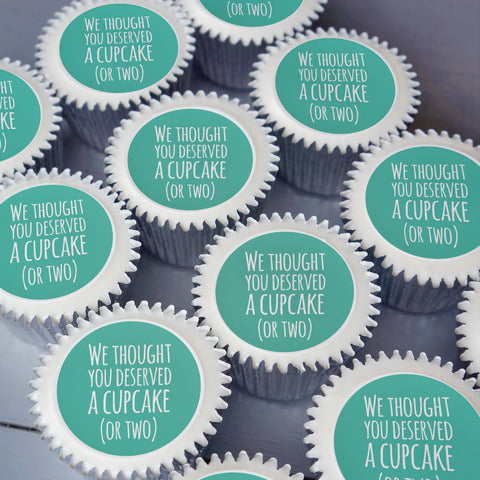 We thought you deserved a cupcake gift - Green