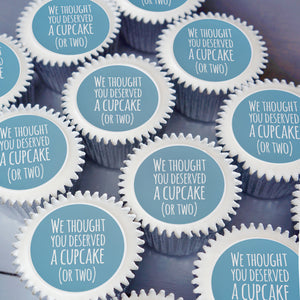 We thought you deserved a cupcake gift - Blue