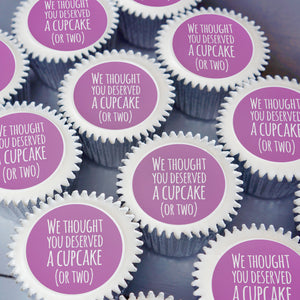 We thought you deserved a cupcake gift - Purple