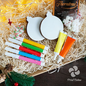 Christmas biscuit bauble decorating kit