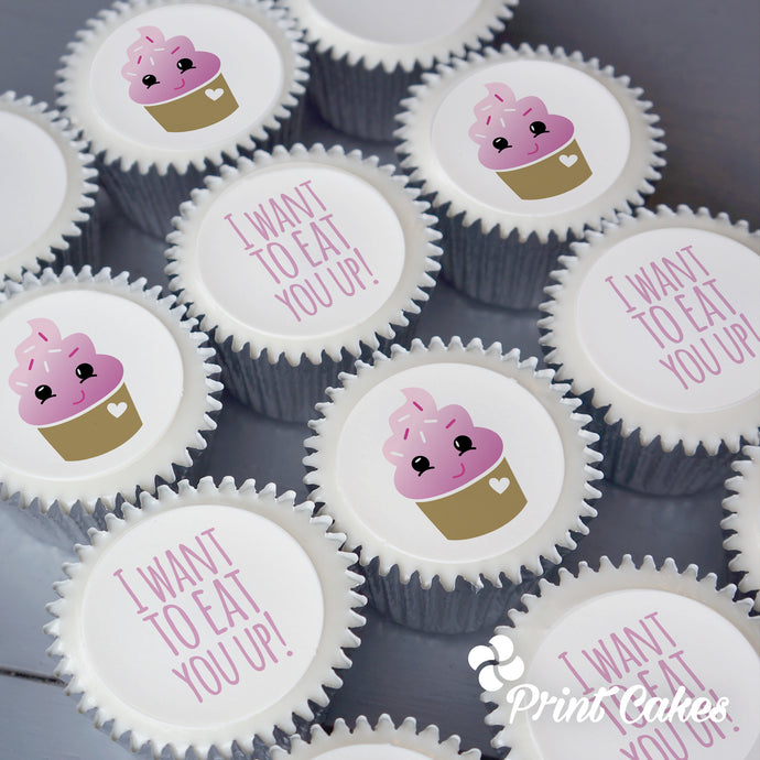 I want to eat you up cupcakes. Perfect gift delivered in the UK