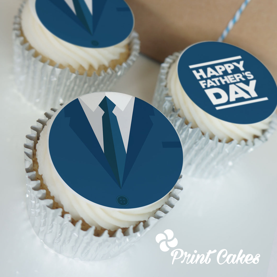 Father's Day Suit Buttercream Cupcakes