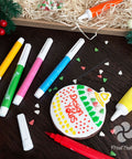 Christmas biscuit bauble decorating gift box