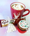 Cupcake and hot chocolate christmas gift with uk delivery