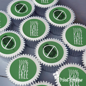 Kale free anti diet cupcakes. Fun cupcake gift.