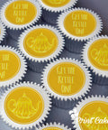 Get the kettle on printed cupcakes toppers