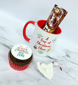 logo mug and cupcake gift box