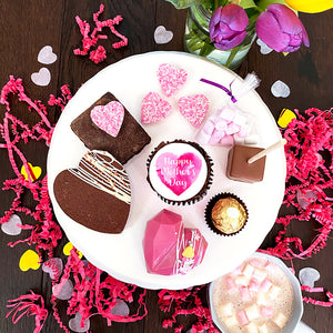 chocolate heart mothers day gift box uk delivery