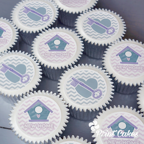 New home gift cupcake gift box delivered in the UK