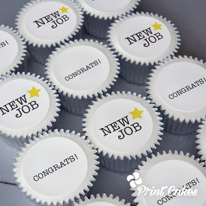 New Job themed cupcakes gift