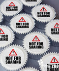 Not For Sharing Message Cupcake Gift Box with edible printed toppers