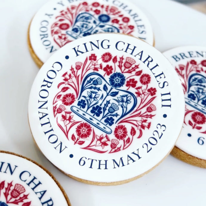 king charles coronation biscuits. Delivered uk