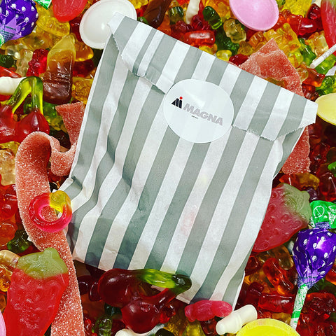 logo sweet bags give away