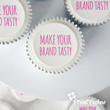 Corporate Message Cupcakes