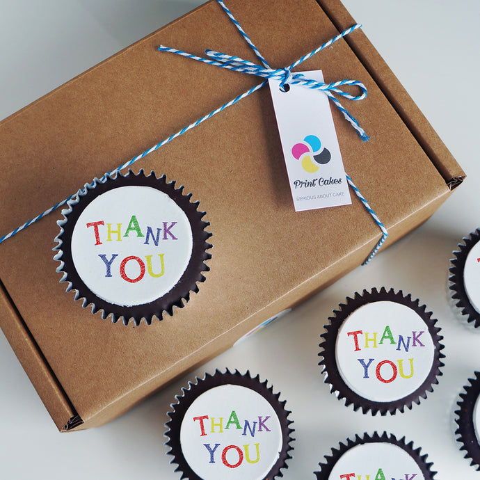thank you cupcake gift box