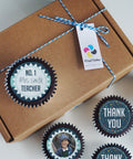 Personalised Thank You Teacher Cupcake Gift Box - uk delivery