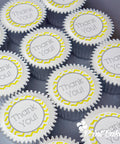 Printed thank you cupcakes delivered in the UK