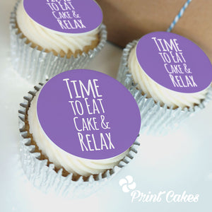 Eat Cake & Relax Cupcake Gift Box