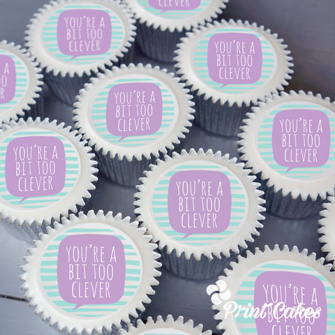 Exam congratulations cupcake gift box delivered in the UK. 