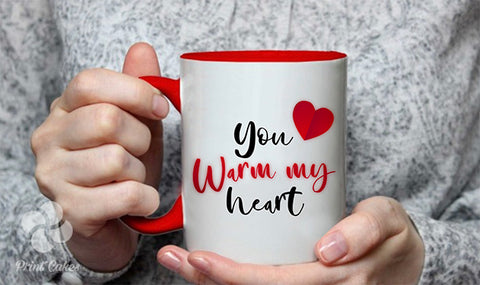Valentine's Day Hot Cocoa, Mug & Cupcake Gift Box