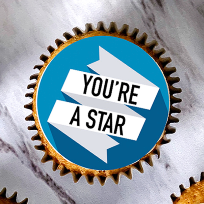 you're a star cupcake